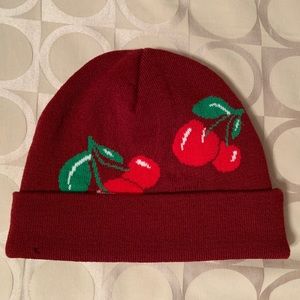 supreme cherry beanie